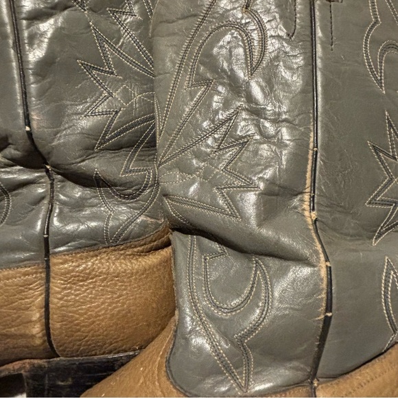 Western Cowboy Men’s Pull On two-tone Boots size 9.5 E - Picture 4 of 15
